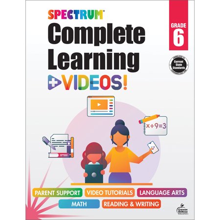 UPC: 0044222297930 | Spectrum Spectrum Complete Learning + Videos Workbook  Grade 6