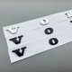 thumbnail image 1 of ABS Bil Baklucka Bokstäver Emblem Logo för Volvo C70 C30 S60 S60l Xc90 Xc60 V60 V40 S80 S80l Bilstyling Dekaler (Blank Svart), 1 of 1