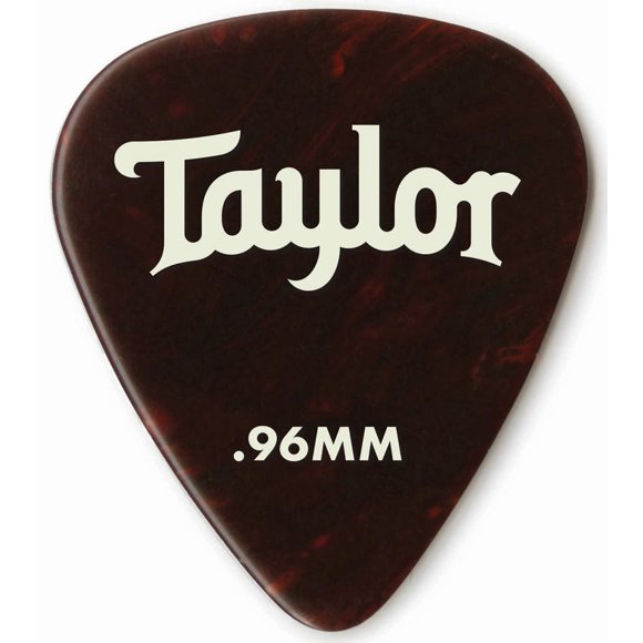 Taylor Picks - Celluloid 351, Tortoise Shell, .96 mm, 12 Pack