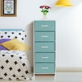 thumbnail image 3 of Sorbus Wood Handle 5 Drawers Closet Drawer Organizers, Aqua, 3 of 7