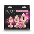 thumbnail image 5 of Rear Assets Aluminum Crystal Heart Metal Anal Trainer Kit 3 Piece, Gold, 5 of 5