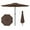 Coffee, variant on Costway 12 FT Patio Umbrella Outdoor Market Umbrella with Crank Handle 8 Sturdy Ribs Red
