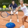 thumbnail image 4 of Heavy Duty Tennis Training Aids Base With Elastic Rope Ball Practice Self-Duty Rebound Tennis Trainer Partner Sparring Device A1, 4 of 6