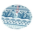 thumbnail image 3 of Kll 36" Christmas Tree Skirt Sea Underwater Jellyfish Xmas Tree Skirts Mat For New Year Xmas Holiday Party Indoor Outdoor Home Decoration, 3 of 9