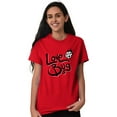 thumbnail image 4 of Love Bug Cute Ladybug Valentines Day Women's Graphic T Shirt Tees Brisco Brands M, 4 of 6