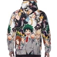 thumbnail image 2 of Mha Boku no Hero Academia Sweatshirt For Mens Fashion Hoodies Pullover Athletic Daily Hoody Hooded Gift, 2 of 5