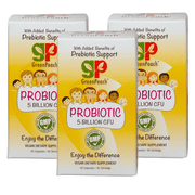 GreenPeach Prebiotic & Probiotic supplements For Kids and Adults, Supports Immune & Digestive Health 45 Capsules 45 Servings Pack of 3