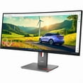 thumbnail image 5 of Lenovo ThinkVision P34WD-40 34" Class UWQHD Curved Screen LED Monitor - 21:9 - Eclipse Black - 34" Viewable - In-plane Switching (IPS) Black Technology - WLED Backlight - 3440 x 1440 - 1.07 Billion..., 5 of 8