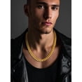 thumbnail image 4 of ChainsProMax Heavy Chains for Men Gold Plated Necklace 26 inch 10mm Mens Gifts for Dad, 4 of 9