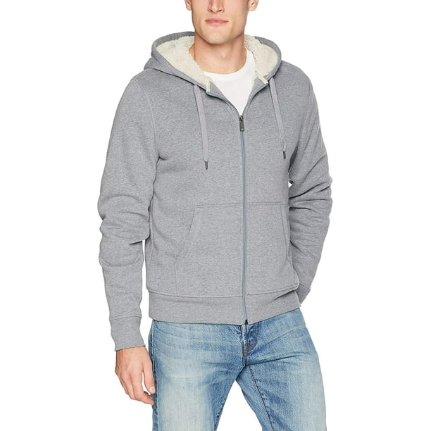 Heavyweight Sherpa Lined Full Zip Hoodie For Men and Women