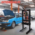 thumbnail image 6 of Danolapsi Hydraulic Shop Press,6 Ton Hydraulic Shop Press,H-Frame Garage Floor Adjustable Shop Press with Stamping Plates to Bend,Straighten,Or Press Parts,Install Bearings & U-Joints, 6 of 6