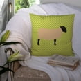 thumbnail image 3 of Carolines Treasures BB7798PW1414 Suffolk Sheep Green Fabric Decorative Pillow, 14 x 14 in., 3 of 4