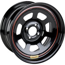 Bassett Racing Steel Rim 4 x 100 mm 4 Lug, Powder Coated Black ...