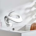 thumbnail image 1 of Colaxi Bathroom Sink Faucet Single Handle Simple Multipurpose Basin Mixer Tap Waterfall for Hotel Bathroom Laundry Room RV Farmhouse white, 1 of 8