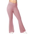 thumbnail image 3 of Eytino Leggings de talla grande para mujer, elásticos, de cintura alta, cruzados, acampanados, pantalones de salón (1X-5X), 3 of 5