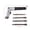 Air Hammer set C, variant on 9150 120mm Professional Handheld Pistol Gas Shovels Air Hammer Small Rust Remover Cutting Drilling Chipping Pneumatic Tool