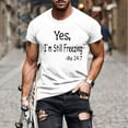 thumbnail image 1 of Qertyioot Nouvelle Mode Décontractée T-shirt Homme Imprimé Sport Manches Courtes Col Rond Chemisiers Chemises Liquidation, 1 of 5