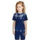thumbnail image 5 of Balery Christmas Blue Conjunto de Pijama Infantil de Manga Corta con Estampado – Ropa de Dormir de Algodón Suave-Large, 5 of 5