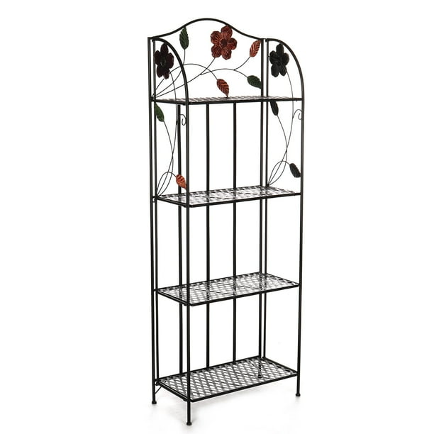 Outerdo 3/4/5Tier Kitchen Bakers Rack Storage Rack Microwave Oven Stand Metal Shelf