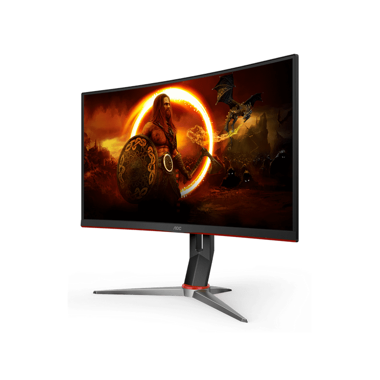  AOC C27G2Z 27 Curved Frameless Ultra-Fast Gaming Monitor, FHD  1080p, 0.5ms 240Hz, FreeSync, HDMI/DP/VGA, Height Adjustable, 3-Year Zero  Dead Pixel Guarantee, Black, Xbox PS5 Switch : Electronics