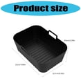 thumbnail image 5 of Sinyiin 2PCS Rectangular Cooking Tray for Air Cooker Oven Microwave Safe Baking Pan, 5 of 12