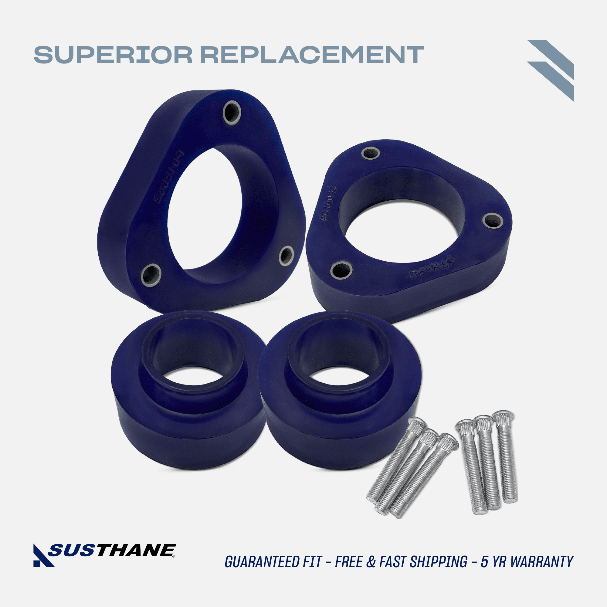 AUTOACER - Complete Levelling Lift Kit 40mm /1.6" Front Strut & Rear Coil Springs Spacers in High-Grade Polyurethane PU, Fits PRIUS 2009 - 2015  (3rd Generation XW30) & PRIUS V 2012 - 2017 (HYBRID)