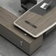 thumbnail image 5 of Computer Office Desk Organizer Corner Table L Shaped Monitor Drawers Console Desk Table Executive Bureau Meuble Office Supplies My Lux Decor Round, 5 of 14