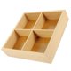 thumbnail image 1 of Divided Serving Case for Storage Safe Light Yellow 4 Compartment Snack Organizer, 1 of 4