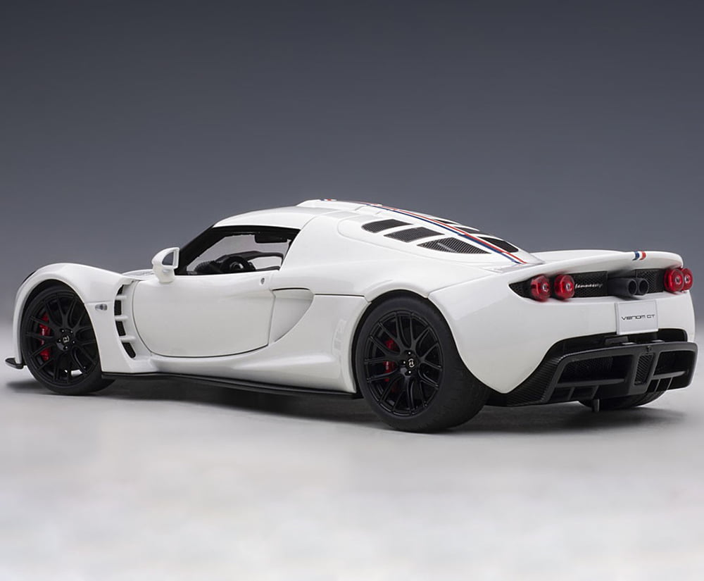 Hennessey Venom GT Spyder World Fastest Edition White with Blue
