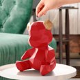 thumbnail image 5 of Bear Piggy Bank Nordic Style Bear Money Box Simple Geometric Coin Bank Home Decoration for Living Room Bedroom Children’s Room, 5 of 9