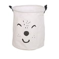 thumbnail image 1 of Cesto plegable impermeable para la colada, gran capacidad, algodón, lino, artículos diversos para niños, bolsa de estilo bonito, organización Almacenamiento y organización del hogar Blanco/M Bewildely HA082397-04, 1 of 6