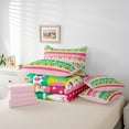thumbnail image 5 of YST 7 Pieces Twin Christmas Bedding Sets For Girls Xmas Deer Snowman Comforter Set, Pink Xmas Tree Sheet Set, Marry Christmas Cartoon Bed Sets New Year Bedding Comforter Sets For All Season, 5 of 5