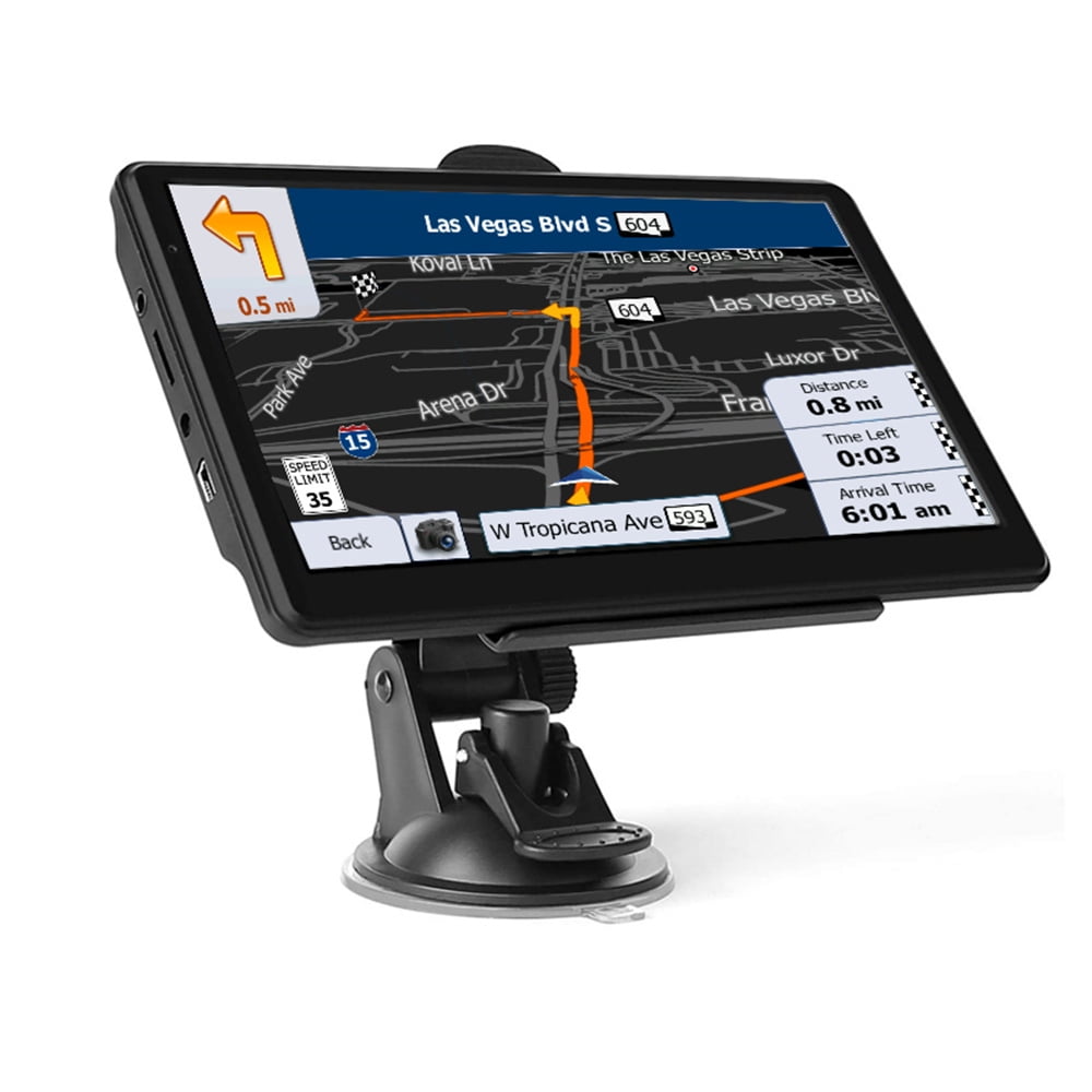 Europe GPS Navigator 256M 8GB FM with Bluetooth Lifetime Map Update for Cars Trucks Vehicles 7 Inch Touch Screen GPS Navigation Maps System Device International 