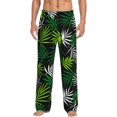 thumbnail image 1 of Fotbe Tropical Leaves1 Pantalones de Pijama para Hombre, Pantalones de Dormir, Pantalones de Casa con Cintura Ajustable y Bolsillos-XX-Large, 1 of 6