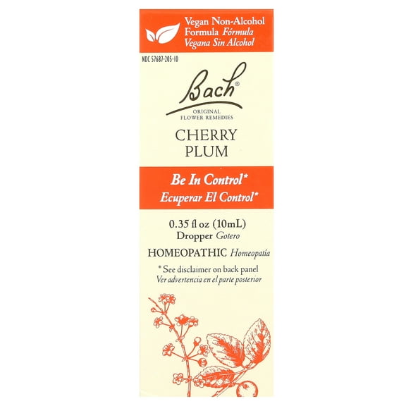 Bach Original Flower Remedies, Cherry Plum, 0.35 fl oz (10 ml)