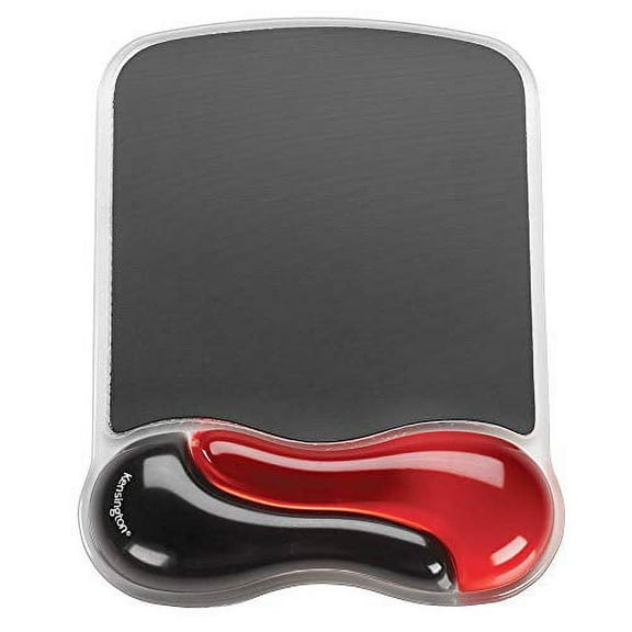 Kensington Duo Gel Mouse Pad with Wrist Rest - Red (K62402AM)