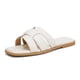 thumbnail image 1 of Sandalias Tejidas Slip On Sandals Square Open Toe Slides Women Trenzadas PU Cómoda Sin Deslizamiento Transpirable para Viajes Al Aire Libre, 1 of 8