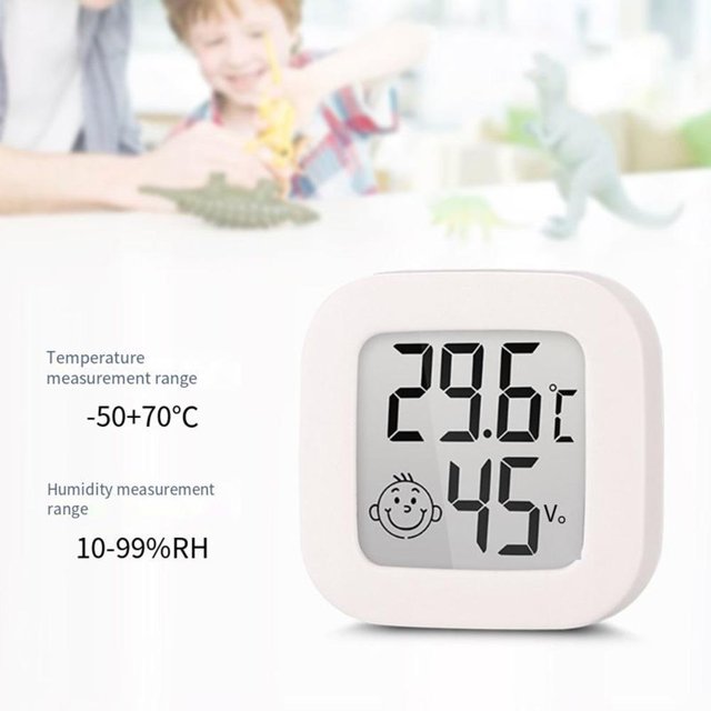 Mini termómetro digital LCD temperatura humedad medidor higrómetro (blanco) Ndcxsfigh Nuevos Originales