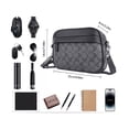 thumbnail image 3 of Bolso Para Hombre Crossbody Bandolera Maletín Moda Casual CIRCULOS negro, 3 of 4