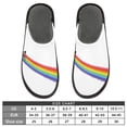 thumbnail image 5 of IAUYY Memory Foam House Slippers Suitable for Both Men and Women. Comfortable, Anti-Slip Plush Flat-Bottomed Slippers The Best Holiday Gift The Ejected Rainbow, 5 of 9
