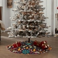 thumbnail image 4 of Sikiie Colorful Mexican2 Nativity Christmas Tree Skirt, Jesus Christian Winter Holiday Tree Mat Decoration(30-48IN), 4 of 6