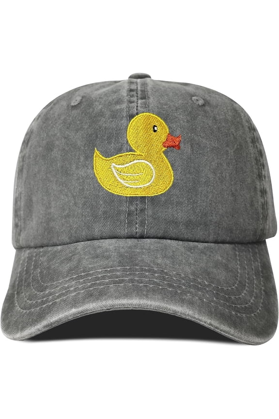 Embroidered Yellow Duck Baseball Hats for Men & Women
