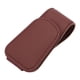 thumbnail image 1 of Soporte de cuero sintético para gafas de coche, con clip para colgar gafas, ahorra espacio para la visera. Rojo oscuro, 1 of 9