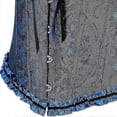 thumbnail image 4 of Corsé sexy floral con cordones en la espalda para mujer, lencería, bustier, tallas grandes., 4 of 5