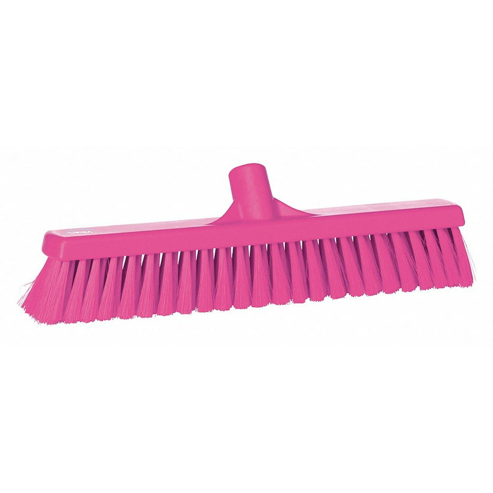 Vikan Push Broom,Head,16",Pink 31791