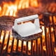 thumbnail image 1 of Prensa de carne de acero inoxidable para hamburguesas con mango | Herramienta de cocina antideslizante para asar | Prensa de carne duradera y fácil de limpiar para cocinar en casa, picnics y camping, 1 of 6