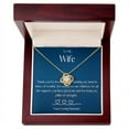 thumbnail image 3 of 1st Anniversary Gift for Wife, To My Wonderful Wife Silver Love Knot Pendant Necklace, Gift for Wife, To My Wife Necklace, Military Wife, 3 of 5