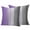 Gray Purple, variant on Teal Brown Wooden Outdoor Pillow Covers 16x16 Set of 2,Waterproof Patio Throw Pillowcase Protectors,Farmhouse Vertical Striped Art Decorative Pillow Shams Cushion Covers for Seat Bed Couch Sofa