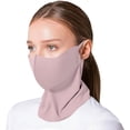 thumbnail image 2 of HuangHuanChen UV Sun Protection Face Cover Neck Gaiter Scarf UPF50+ Breathable Cooling for Summer Reusable UV Face Mask For Outdoor Activities Hiking Running Cycling Outdoor Sports Pink One Size, 2 of 4