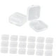 thumbnail image 4 of 20x Contenedores de almacenamiento cuadrados pequeños, Mini joyero organizador Estuche de almacenamiento transparente para hardware, 4 of 7